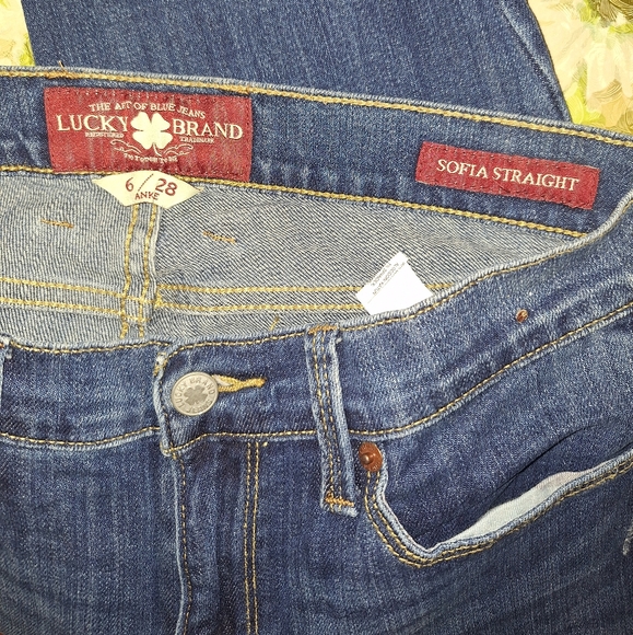 Lucky Brand Sofia straight ankle jeans sz 6 28 *M1 - Picture 5 of 7